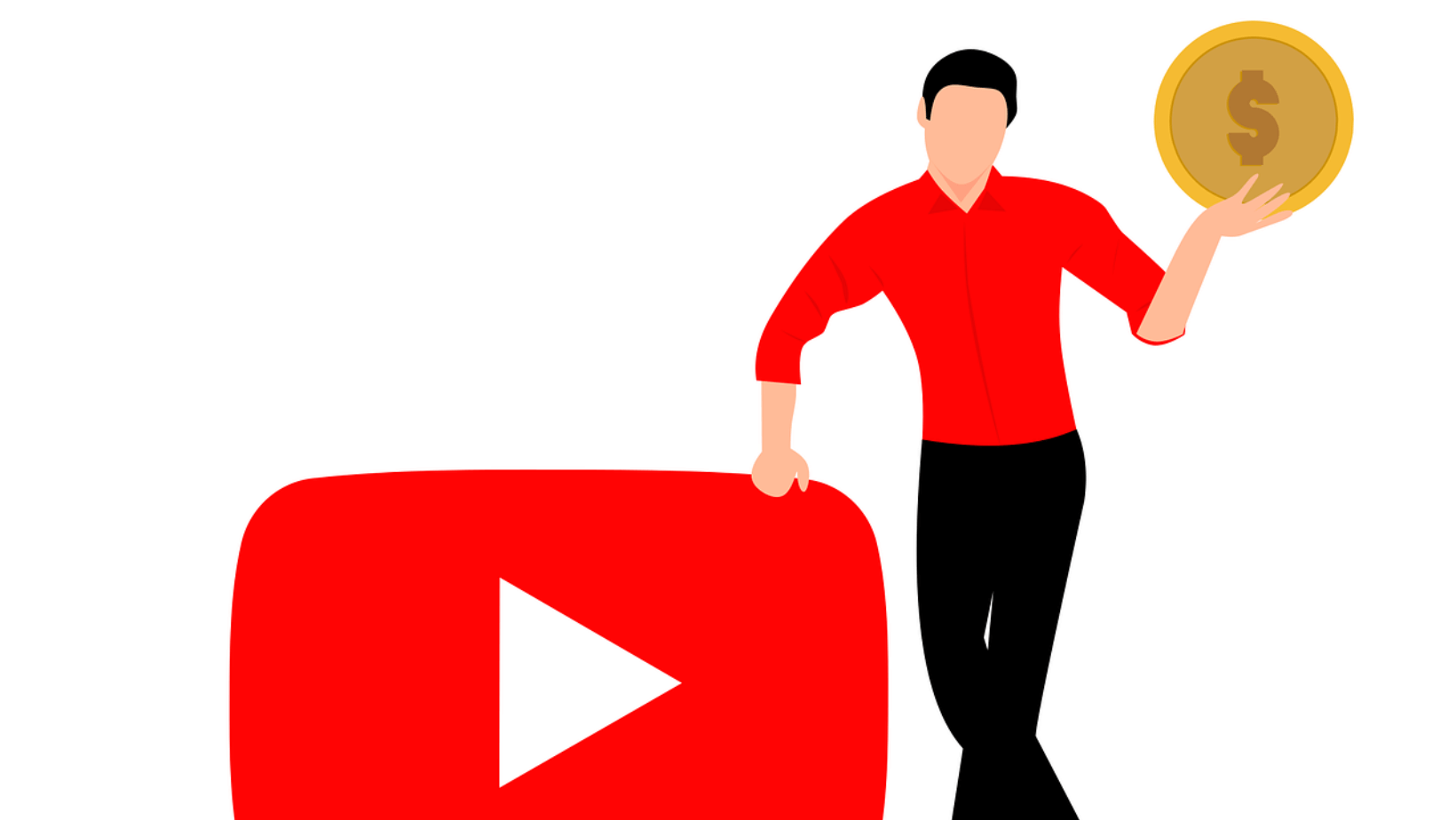 The creator receives income from YouTube monetization.